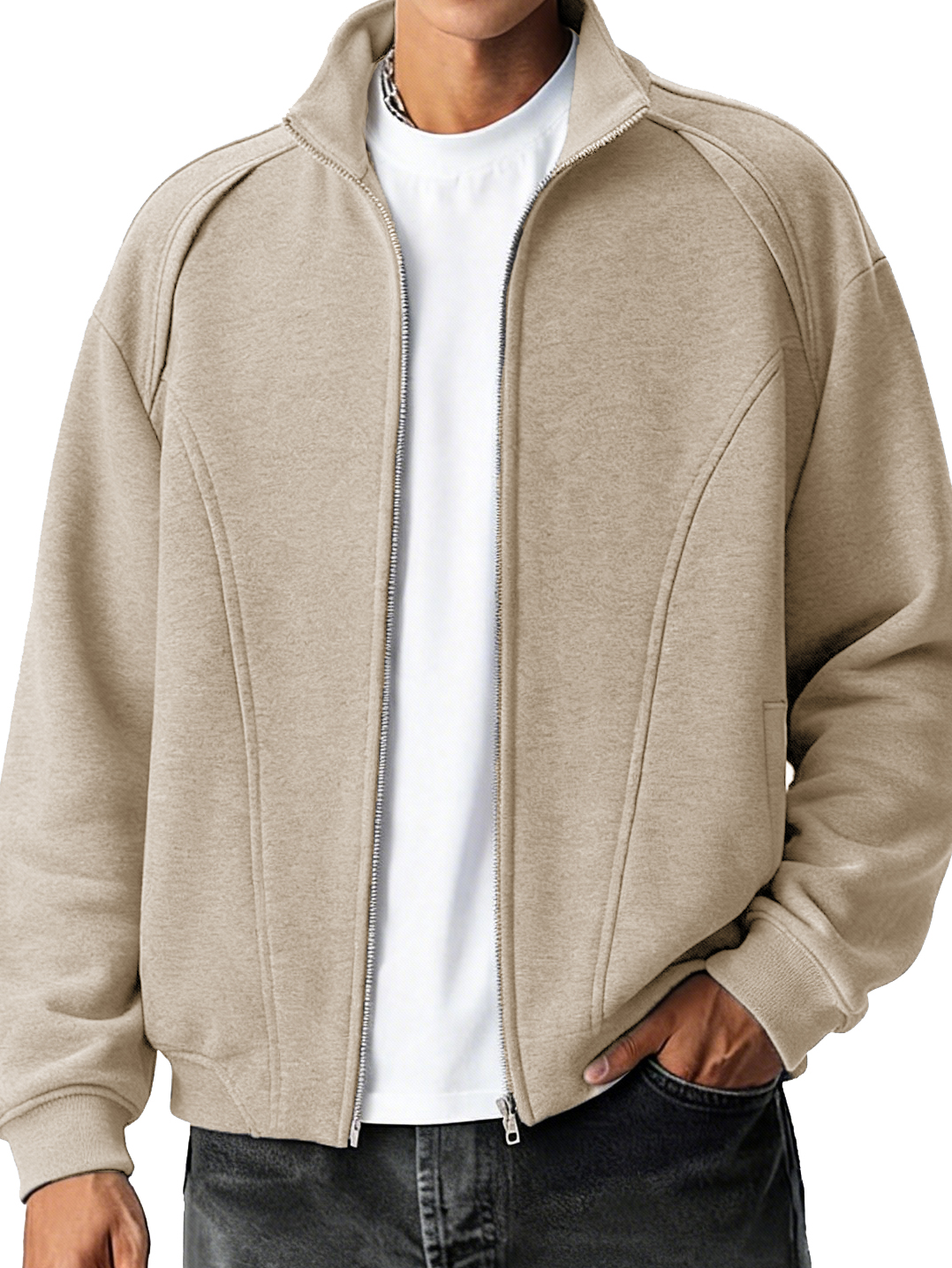 Herren modische lässige sportliche Langarmjacke-deurabatt
