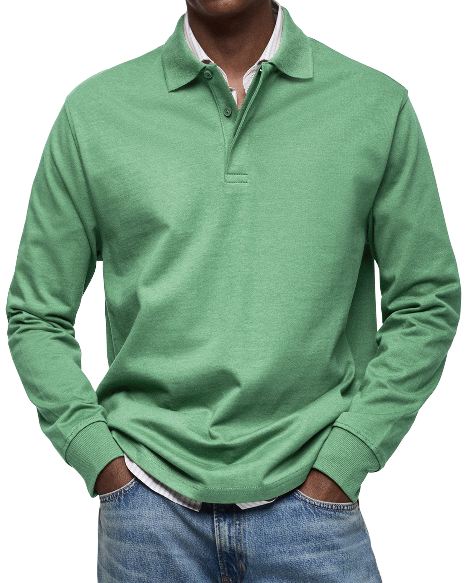 Saisonaler Sale: Reifemode™ Premium Langarm-Polo – Perfekter Komfort für den Übergang (-70% Rabatt)-ZierMode