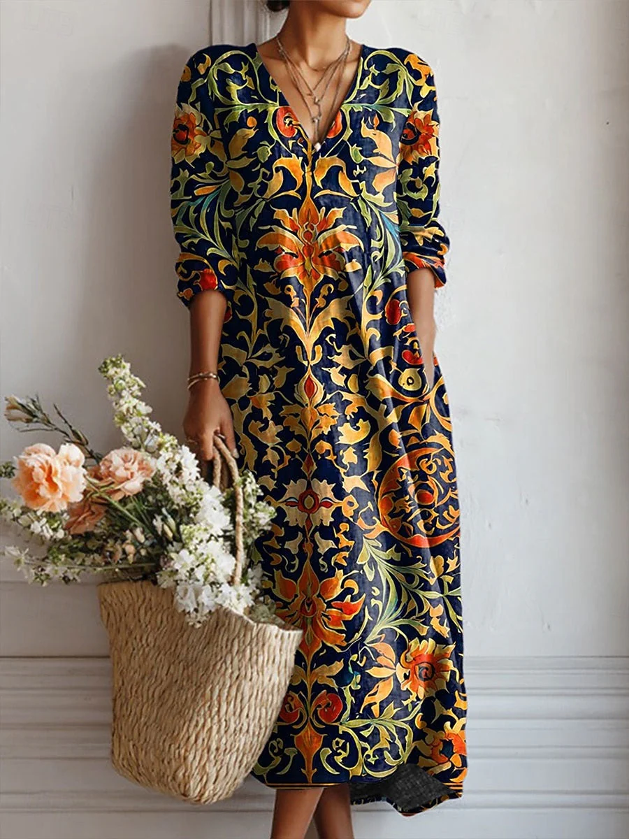 Künstlerisches Kleid mit entspannter Eleganz-ZierMode