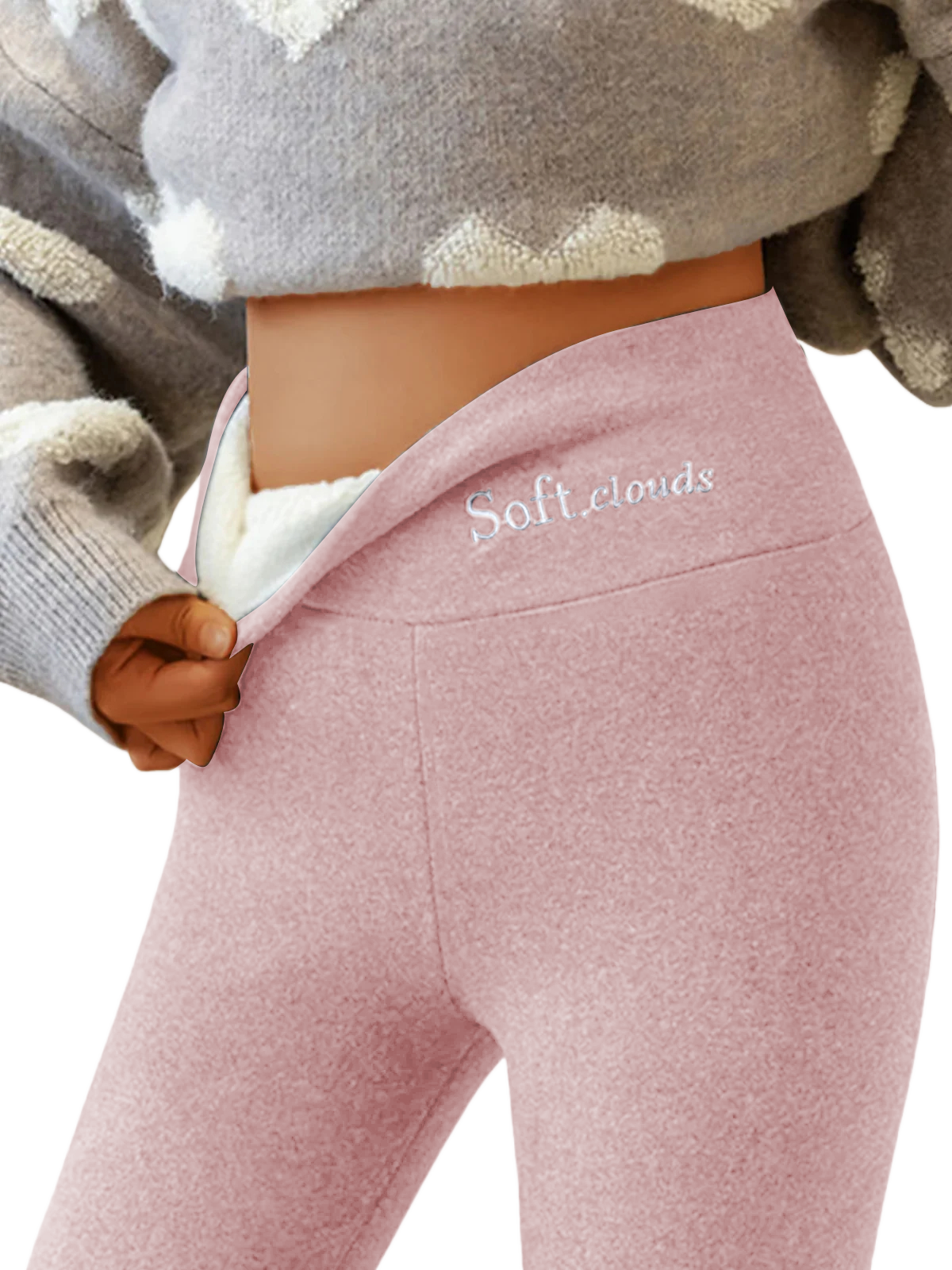 Frauen können von diesen gemütlichen Kaschmir-Leggings einfach nicht genug bekommen-deurabatt