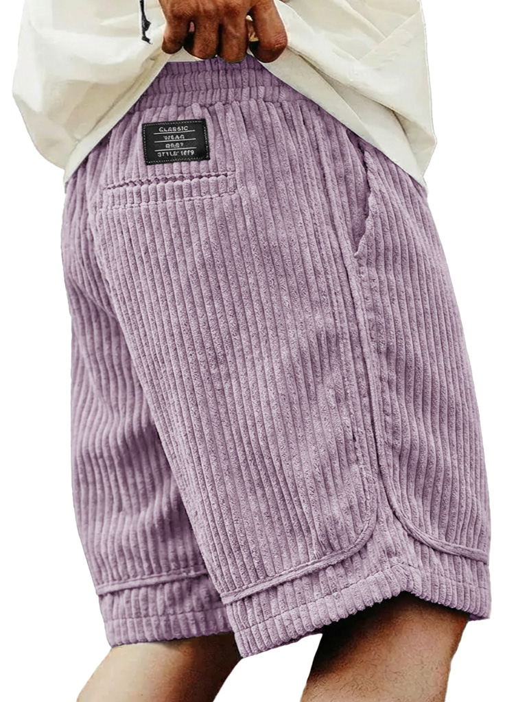 Retro-Freizeit-Shorts für Herren mit Taschen-ZierMode