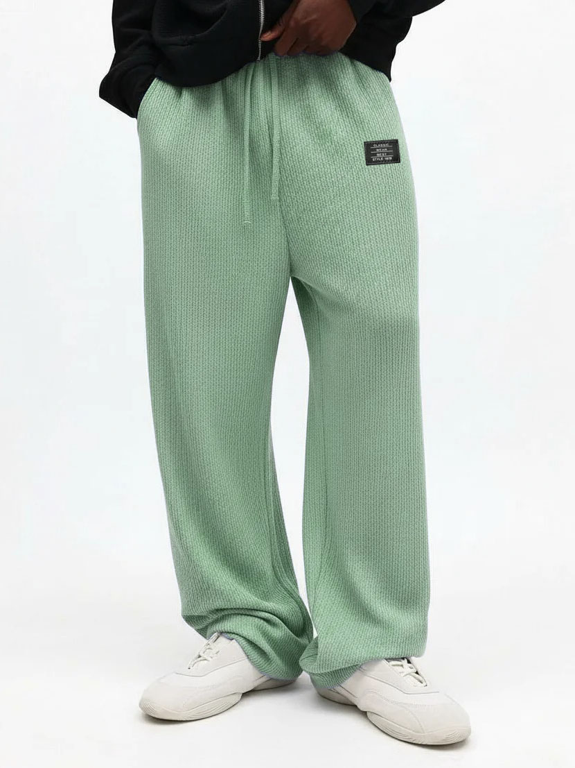 Lässige Herrenhose mit Stickerei und Logo-deurabatt