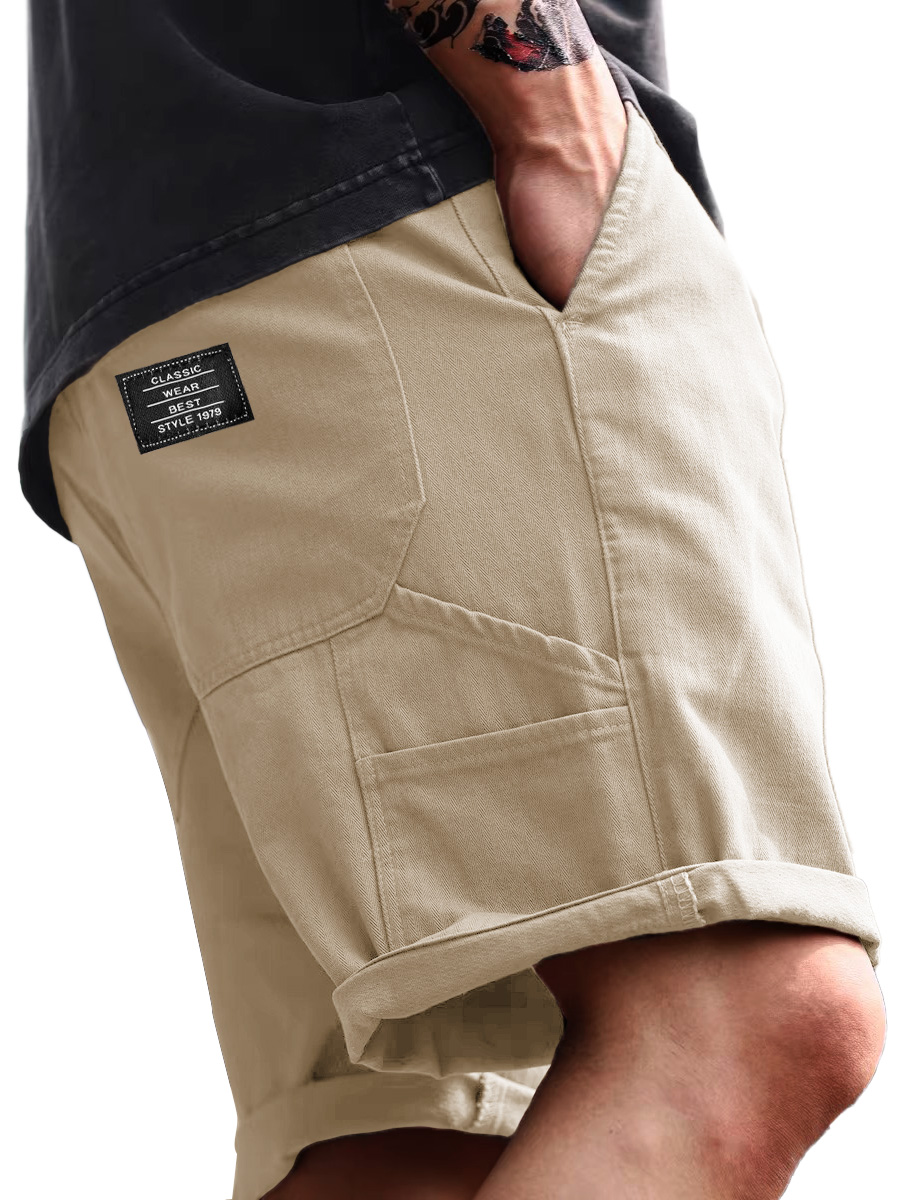 Lässige, lockere Herren-Arbeitsshorts mit mehreren Taschen für den Alltag-ZierMode