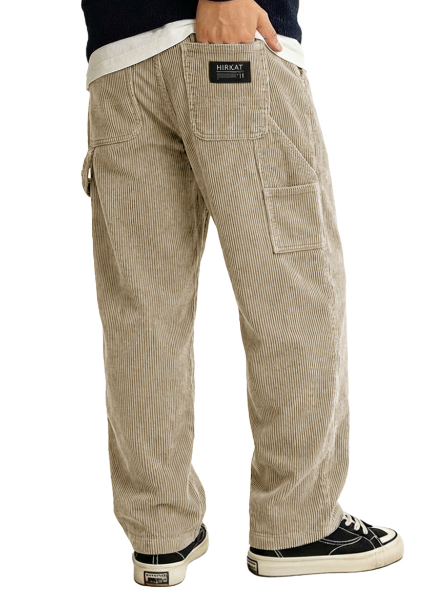 Lässige Herrenhose mit mehreren Taschen-deurabatt