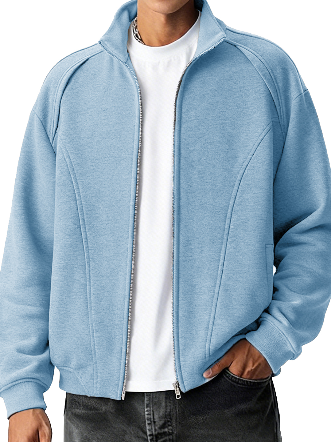 Herren modische lässige sportliche Langarmjacke-deurabatt