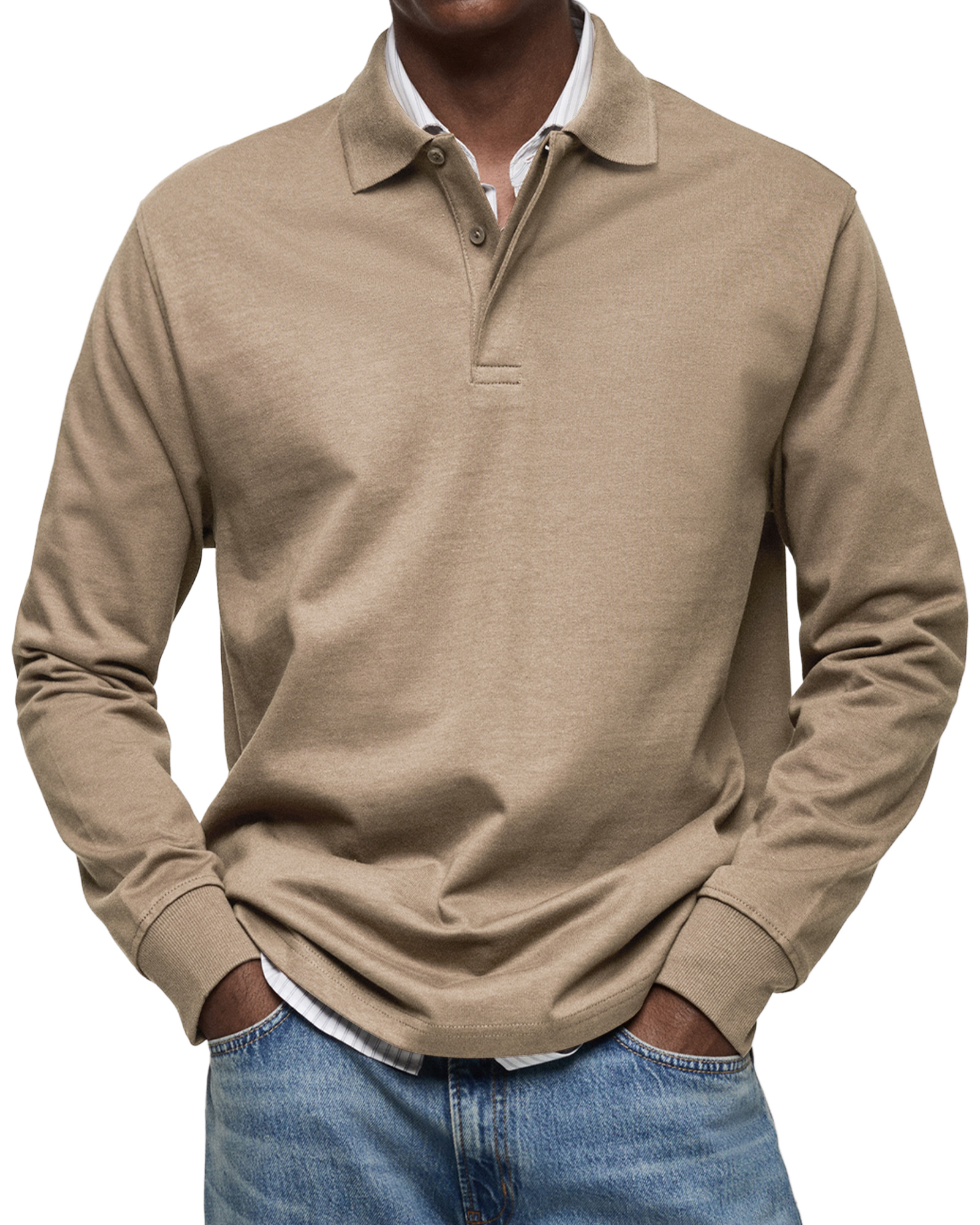 Saisonaler Sale: Reifemode™ Premium Langarm-Polo – Perfekter Komfort für den Übergang (-70% Rabatt)-ZierMode