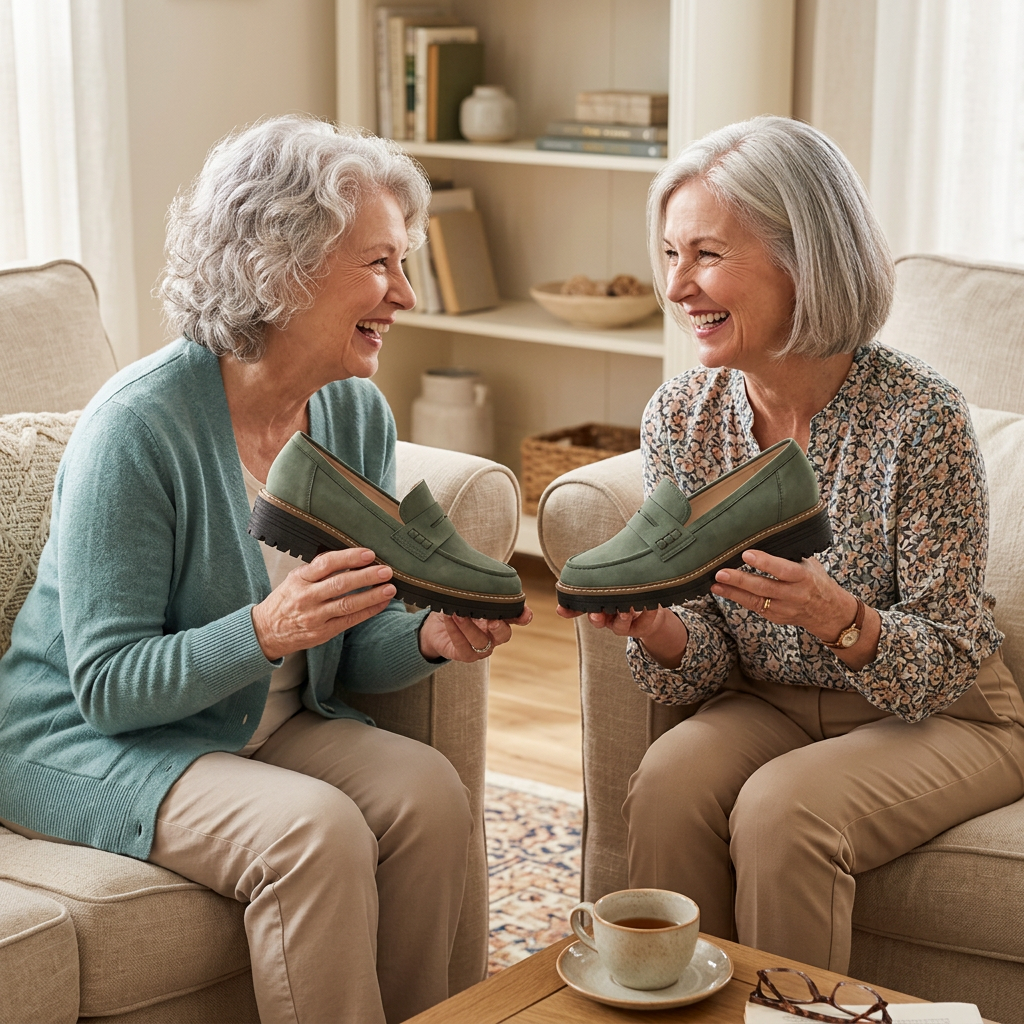 Walk on Clouds, Live Pain-Free: The Orthohealthwalk Orthopedic Platform Loafers-deurabatt