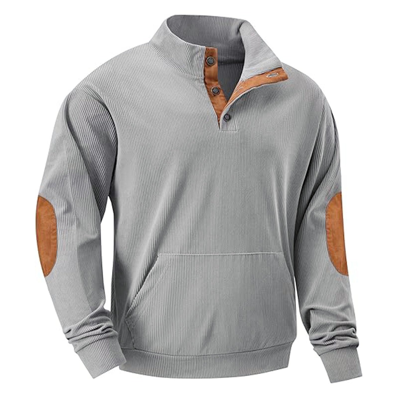 🔥Herbst-Vorverkauf🔥Lässiger Pullover mit langen Ärmeln und Stehkragen für Herren-deurabatt