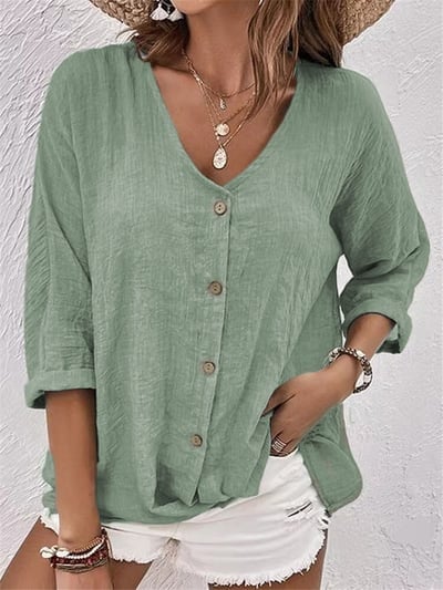 🔥 Locker geschnittener Damen-Pullover mit V-Ausschnitt
