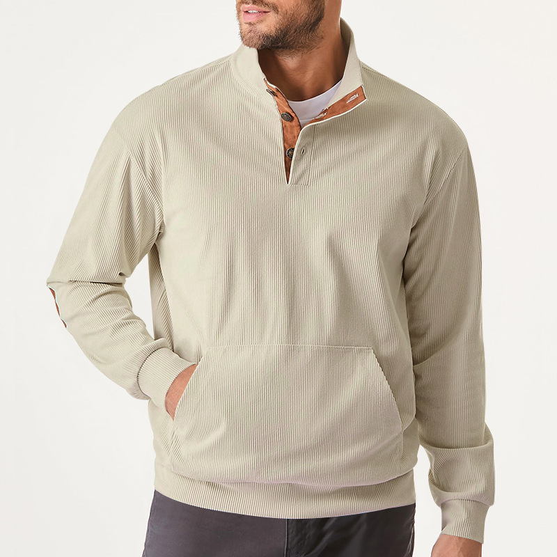 🔥Herbst-Vorverkauf🔥Lässiger Pullover mit langen Ärmeln und Stehkragen für Herren-deurabatt