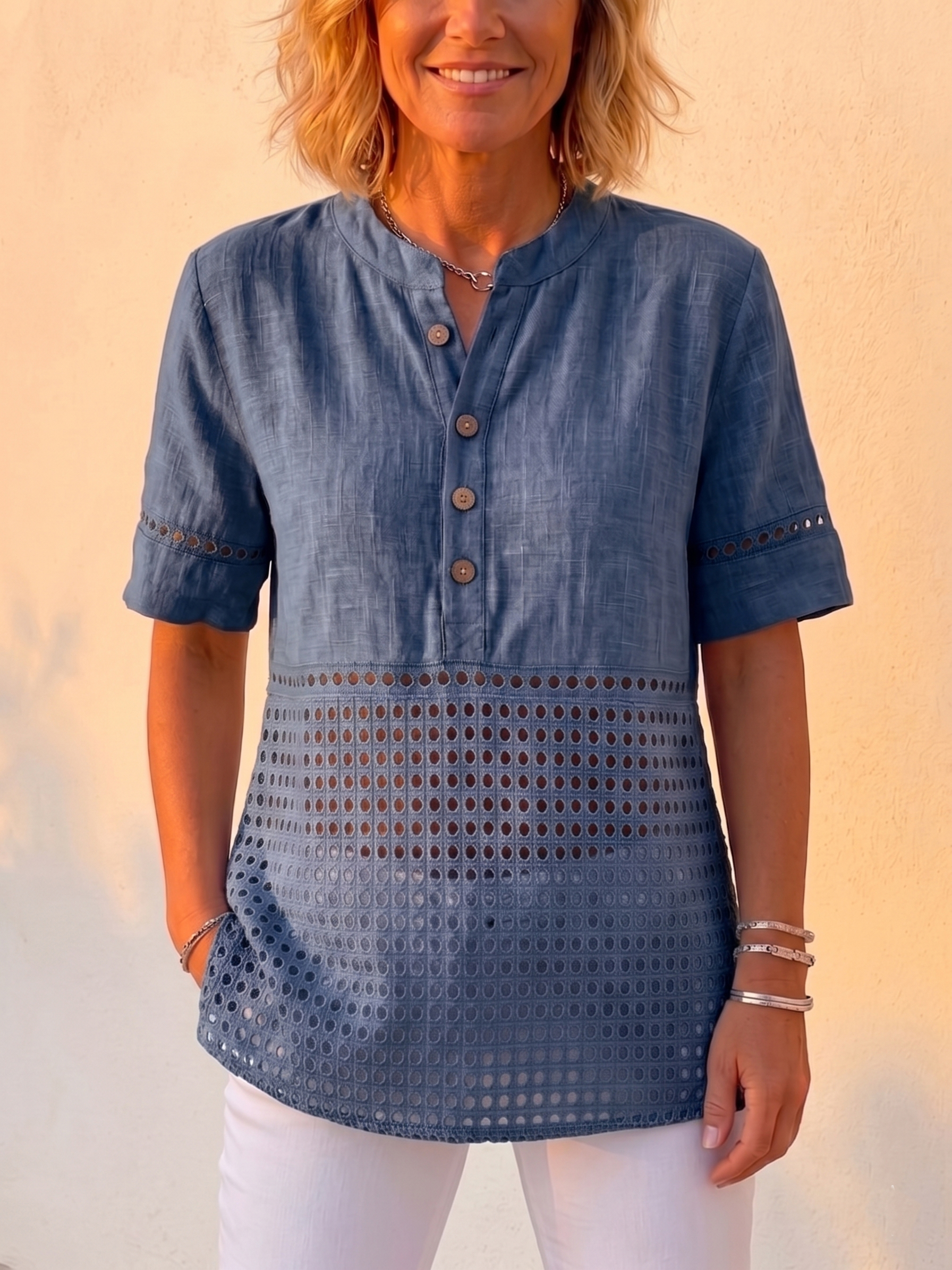 Leinen-Bluse mit Charme: Leicht, kühl, vielseitig-ZierMode
