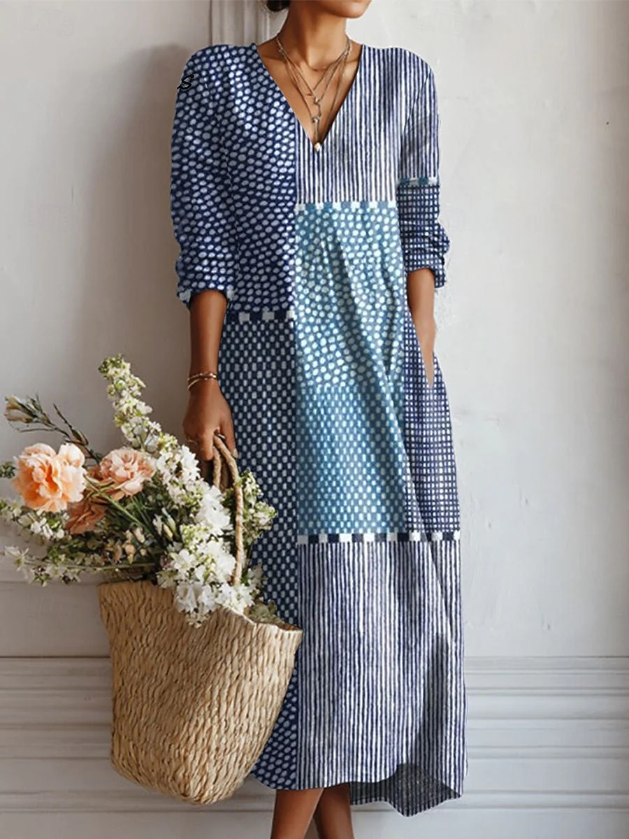 Künstlerisches Kleid mit entspannter Eleganz-ZierMode