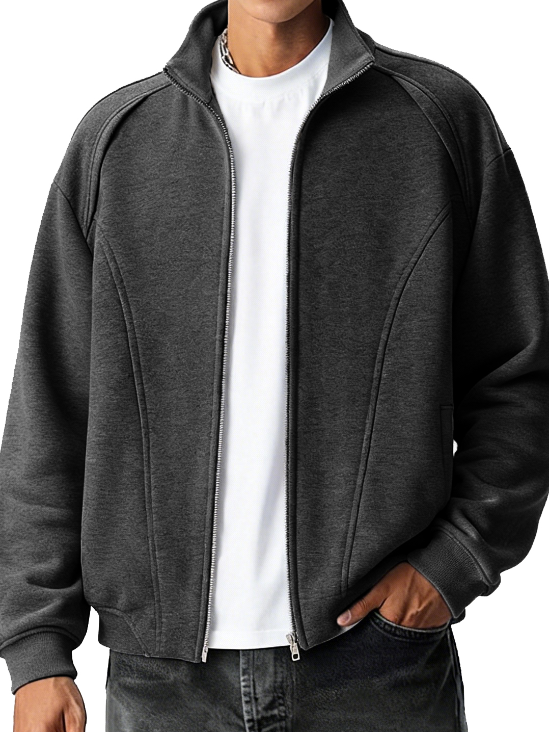 Herren modische lässige sportliche Langarmjacke-deurabatt