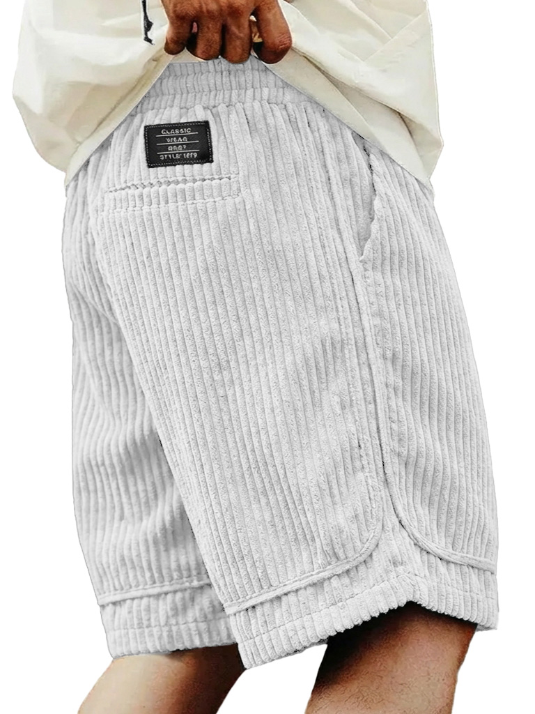 Retro-Freizeit-Shorts für Herren mit Taschen-ZierMode