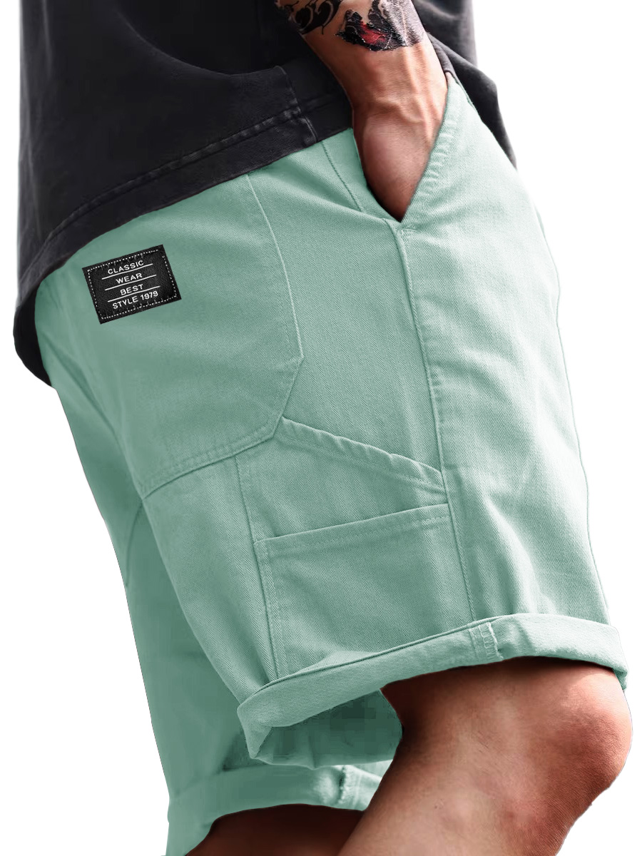 Lässige, lockere Herren-Arbeitsshorts mit mehreren Taschen für den Alltag-ZierMode