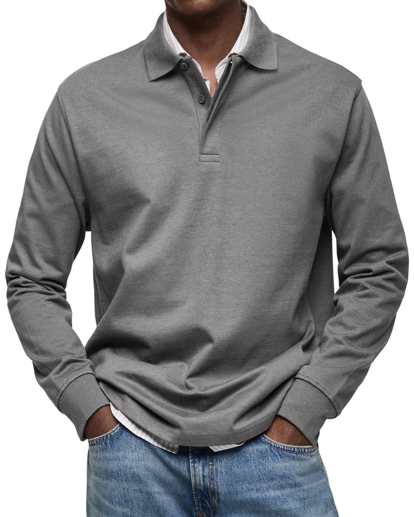Saisonaler Sale: Reifemode™ Premium Langarm-Polo – Perfekter Komfort für den Übergang (-70% Rabatt)-ZierMode