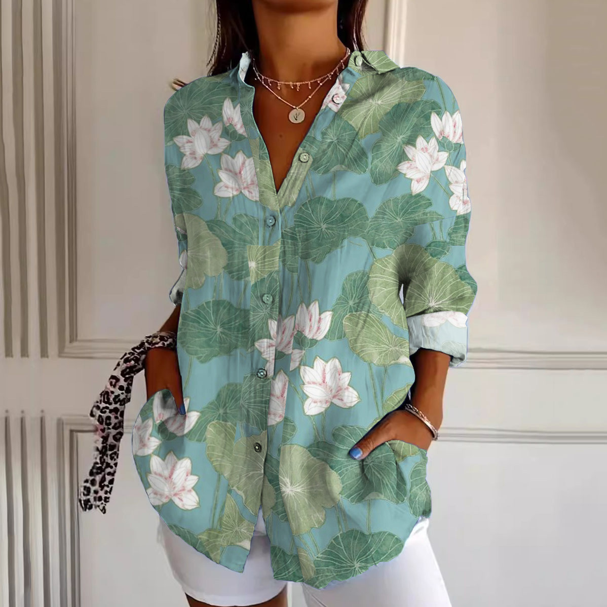 Stilvolle Bluse mit Blumenmuster