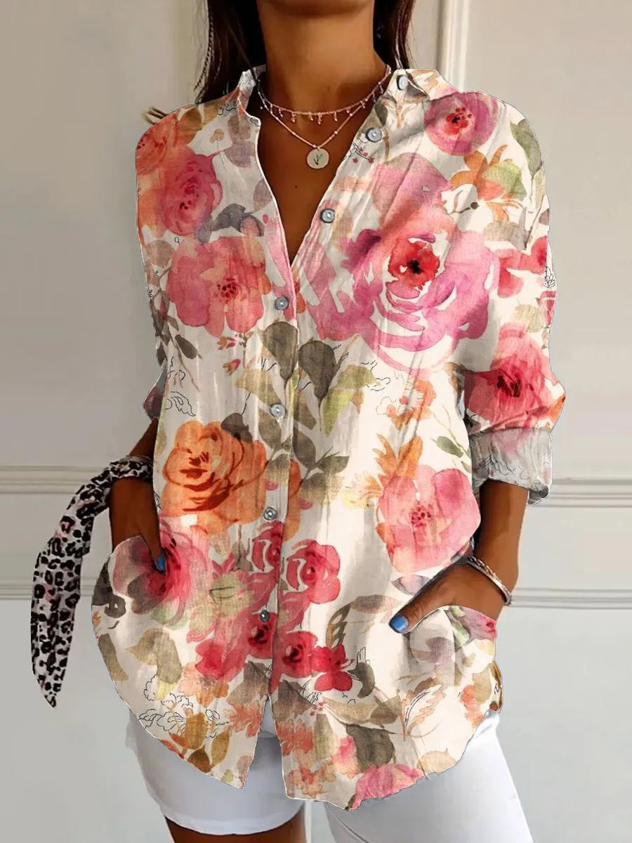 Stilvolle Bluse mit Blumenmuster