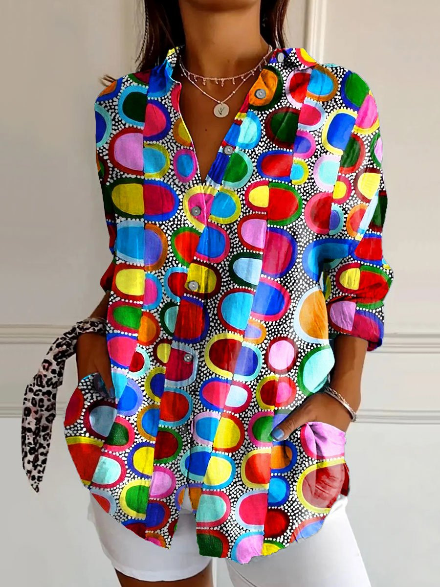 Stilvolle Bluse mit Blumenmuster