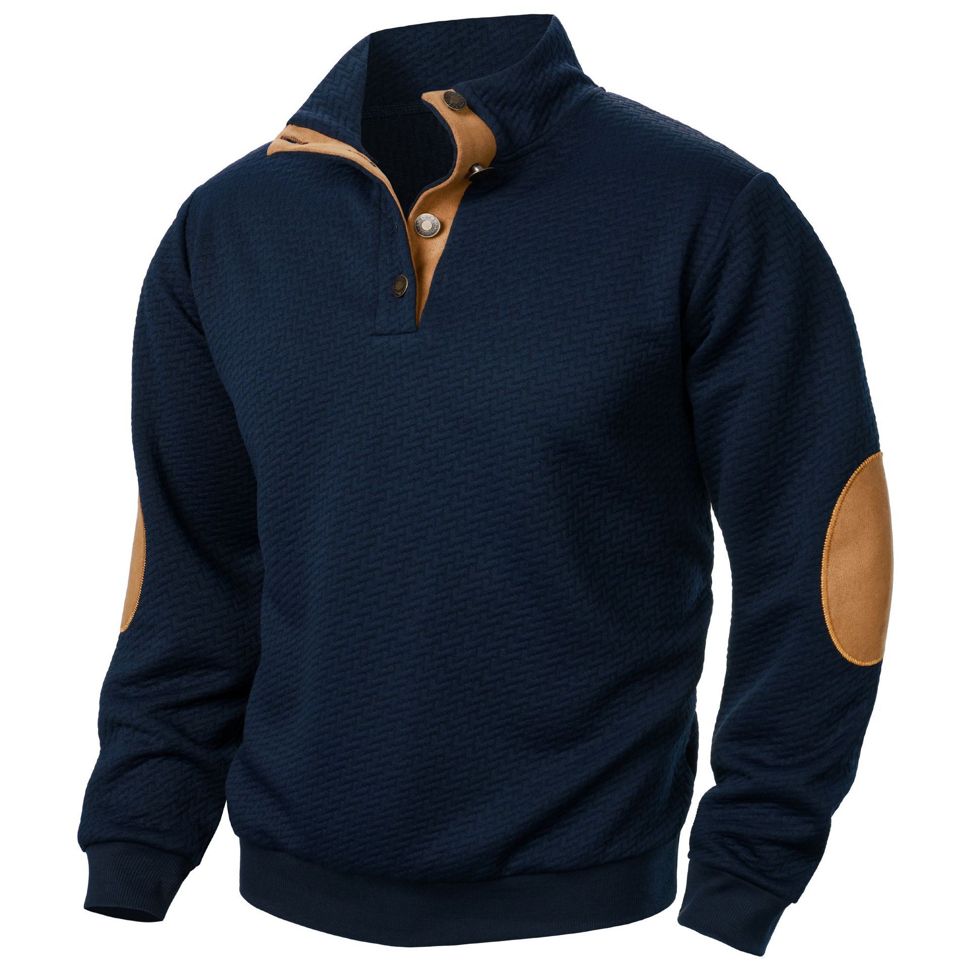 🔥Herbst-Vorverkauf🔥Lässiger Pullover mit langen Ärmeln und Stehkragen für Herren-deurabatt