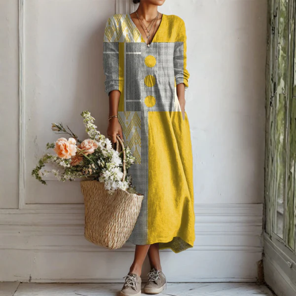 Künstlerisches Kleid mit entspannter Eleganz-ZierMode