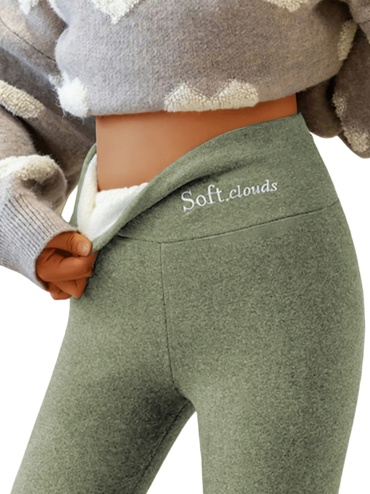 Frauen können von diesen gemütlichen Kaschmir-Leggings einfach nicht genug bekommen-deurabatt