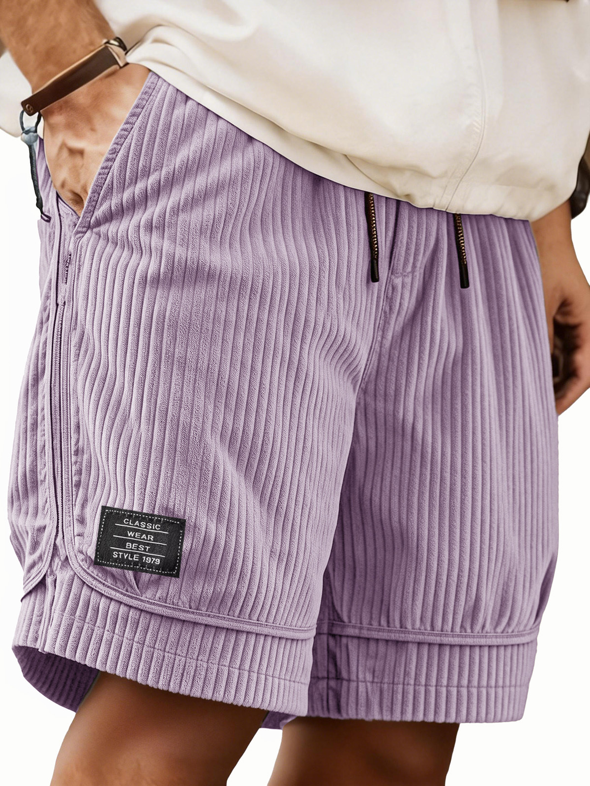 Herren Mode Lockere Tasche Besticktes Logo Shorts-ZierMode