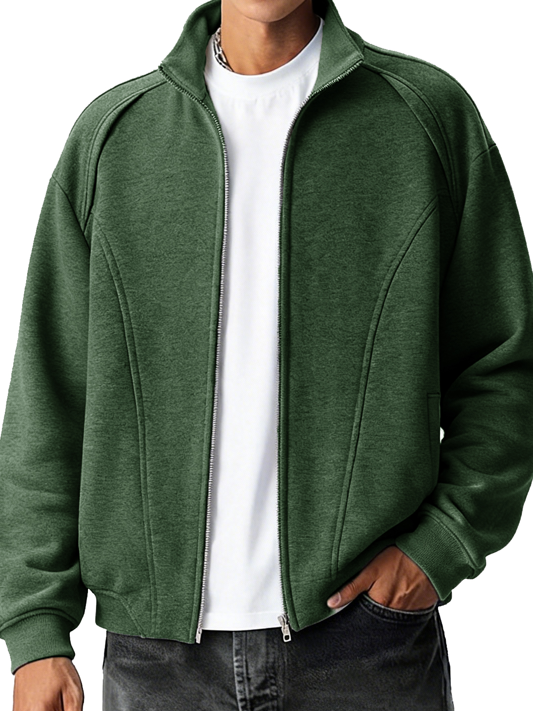 Herren modische lässige sportliche Langarmjacke-deurabatt