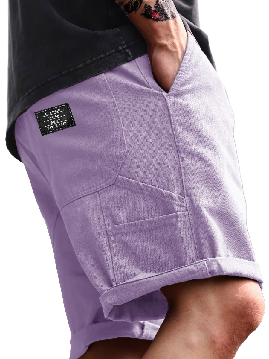Lässige, lockere Herren-Arbeitsshorts mit mehreren Taschen für den Alltag-ZierMode