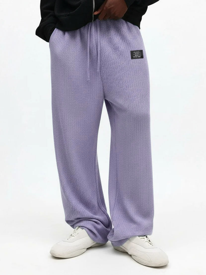 Lässige Herrenhose mit Stickerei und Logo-deurabatt