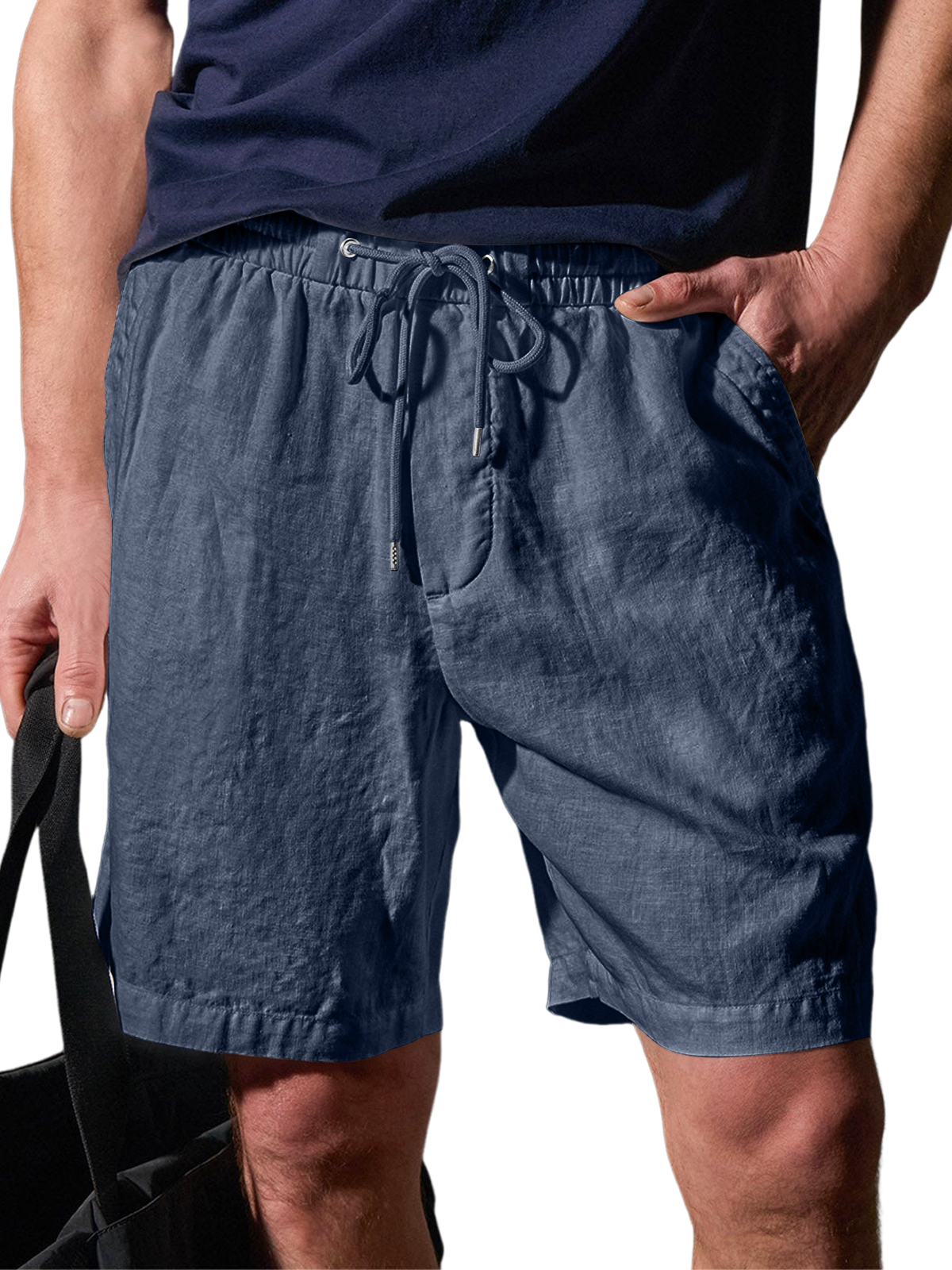 Herren Daily Comfort Elastischer Bund Freizeit Einfarbige Shorts-ZierMode