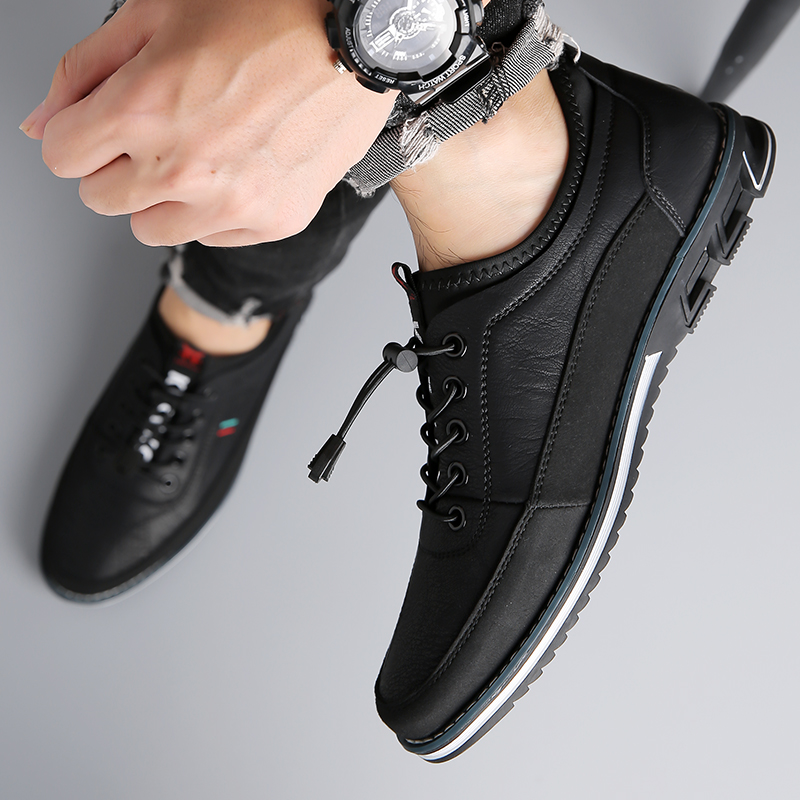 Herrenmode Kalbsleder Schuhe-deurabatt