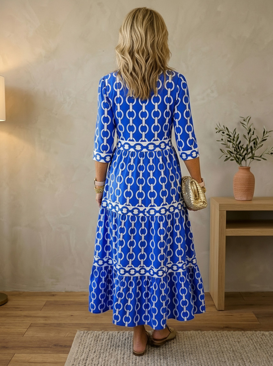 New Arrivals🔥 Chain Print Vintage Party Dresses