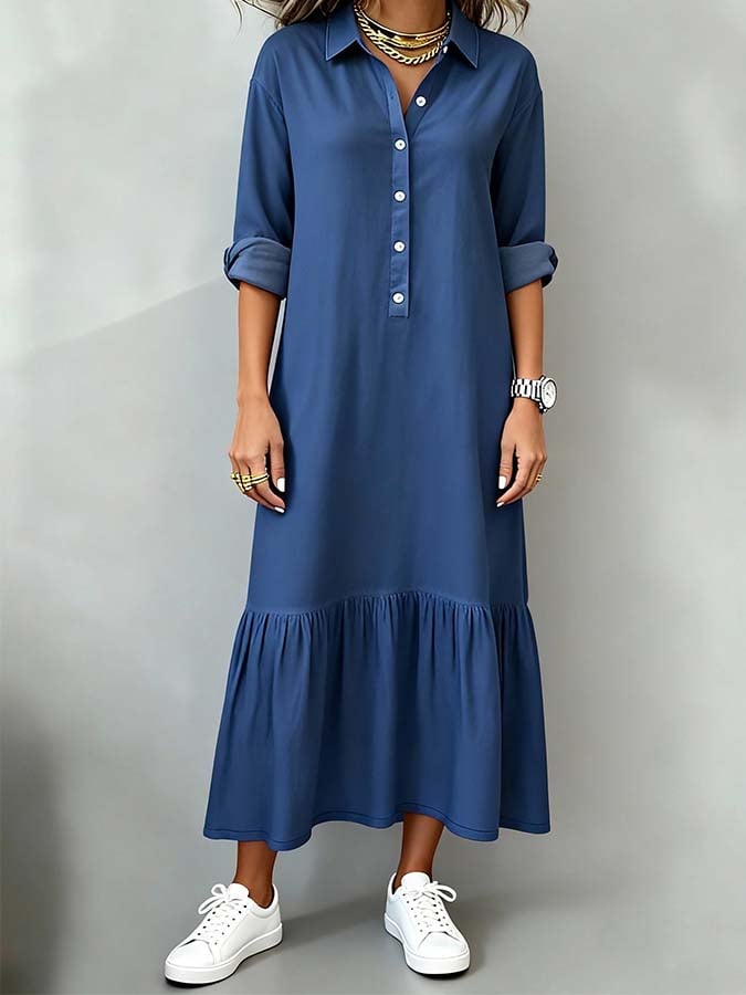 Lässiges Jeanshemdkleid für Damen