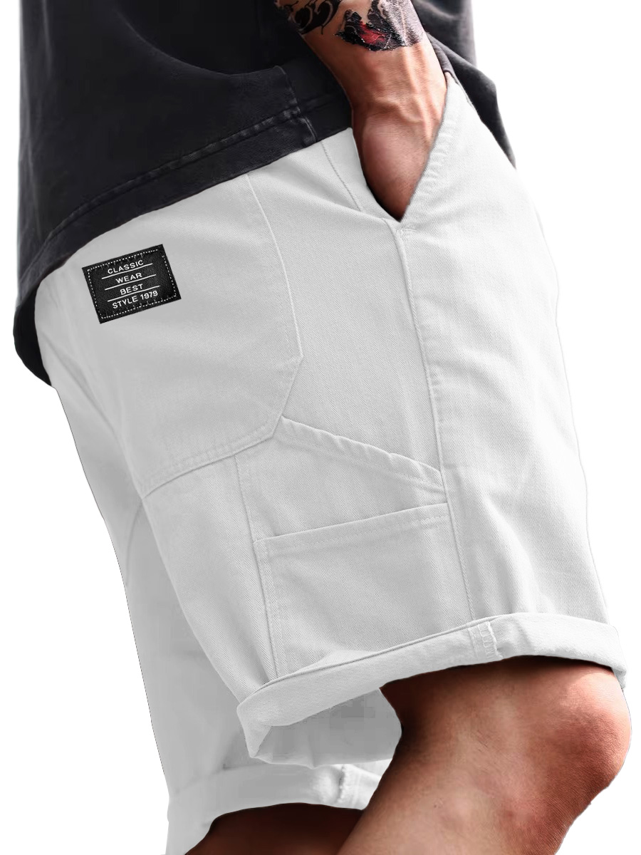 Lässige, lockere Herren-Arbeitsshorts mit mehreren Taschen für den Alltag-ZierMode