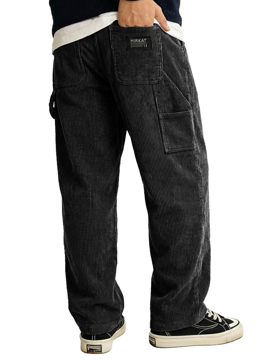 Lässige Herrenhose mit mehreren Taschen-deurabatt