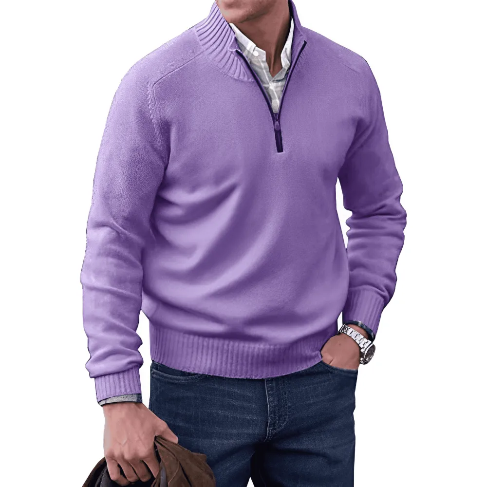 Eleganter Pullover mit Reißverschluss-deurabatt