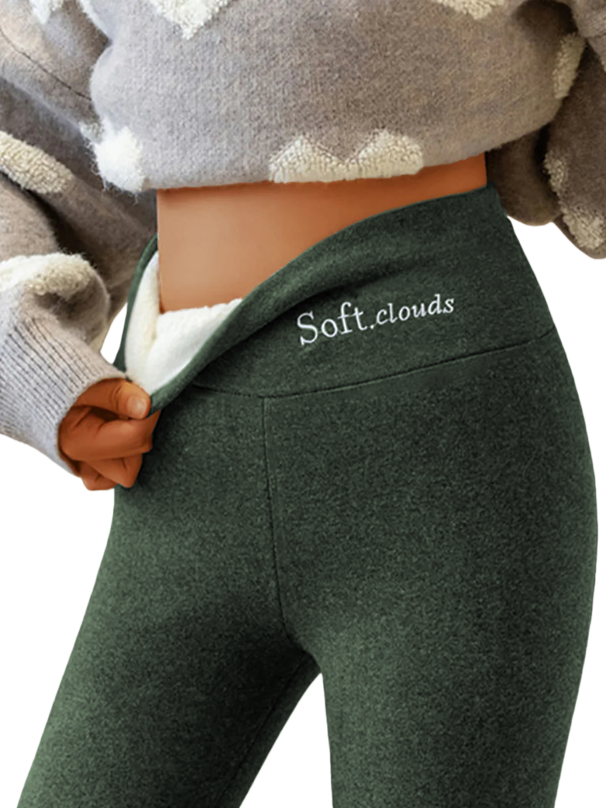 Frauen können von diesen gemütlichen Kaschmir-Leggings einfach nicht genug bekommen-deurabatt
