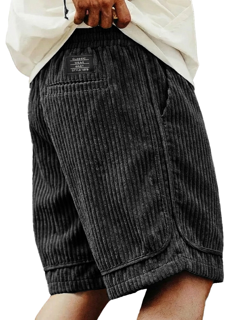 Retro-Freizeit-Shorts für Herren mit Taschen-ZierMode