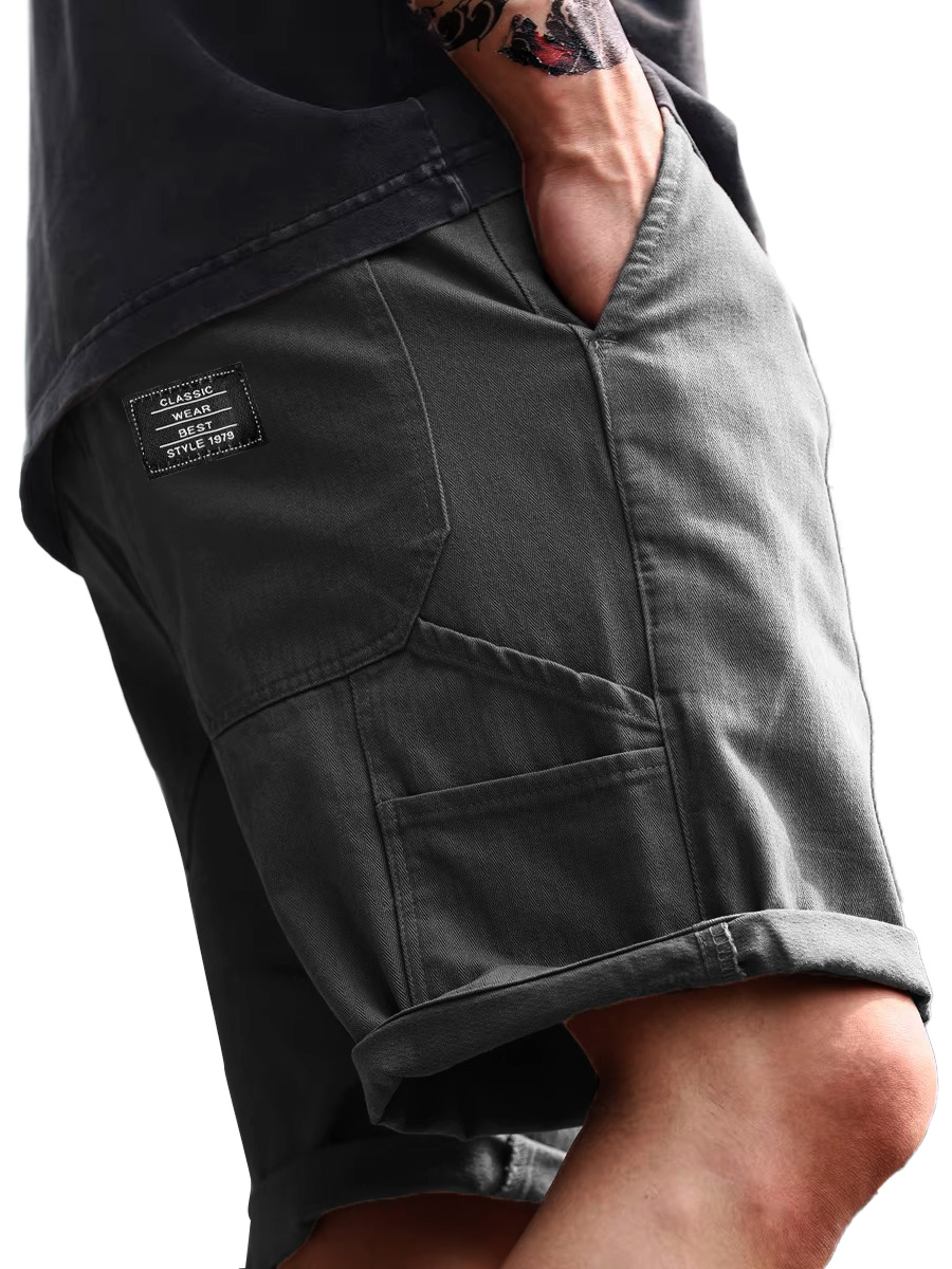 Lässige, lockere Herren-Arbeitsshorts mit mehreren Taschen für den Alltag-ZierMode