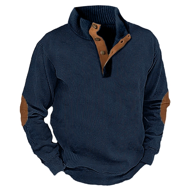 🔥 Letzter Tag der Aktion 60% Rabatt 🔥 Herren Outdoor Freizeit Sweatshirt mit Stehkragen und langen Ärmeln-ZierMode