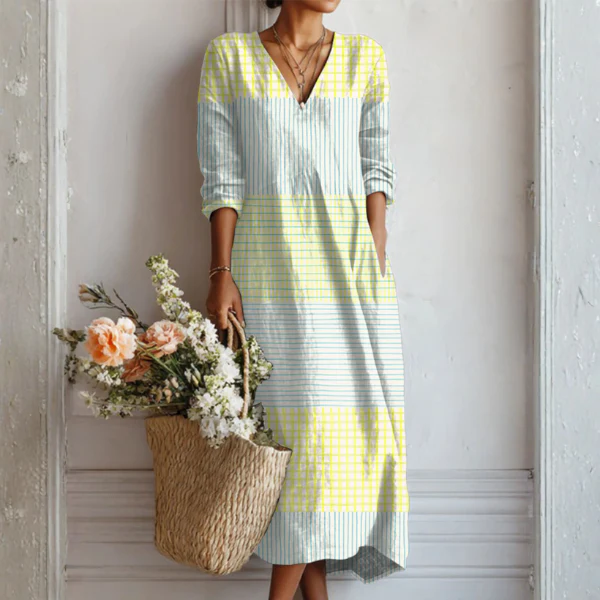 Künstlerisches Kleid mit entspannter Eleganz-ZierMode
