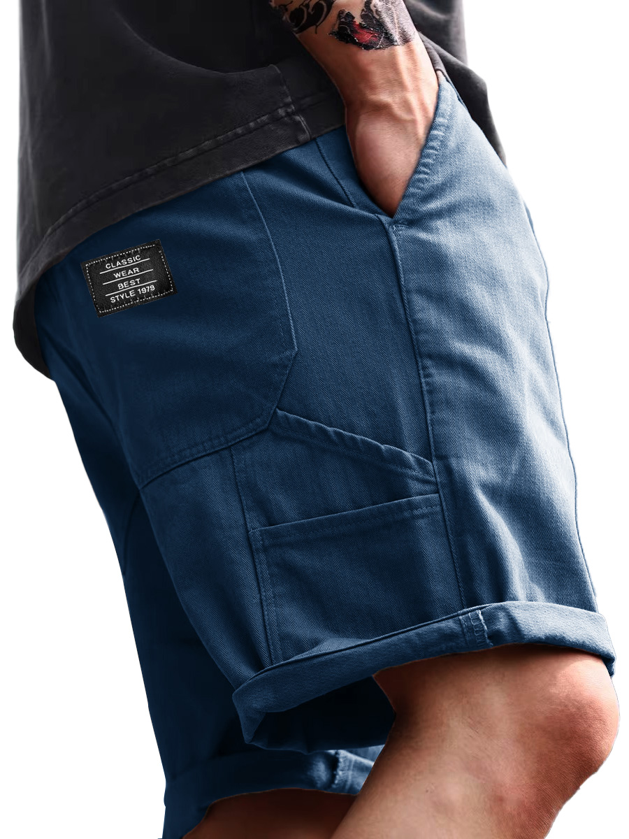 Lässige, lockere Herren-Arbeitsshorts mit mehreren Taschen für den Alltag-ZierMode