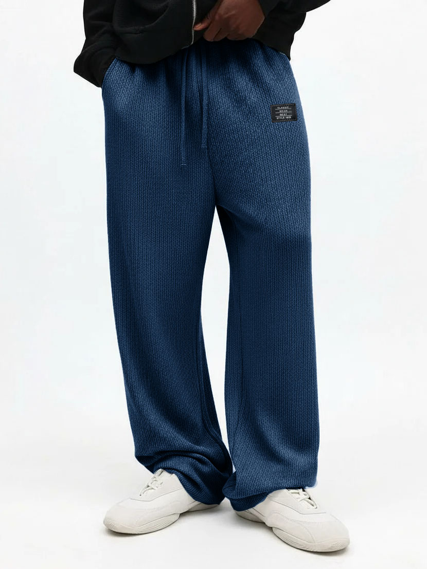 Lässige Herrenhose mit Stickerei und Logo-deurabatt
