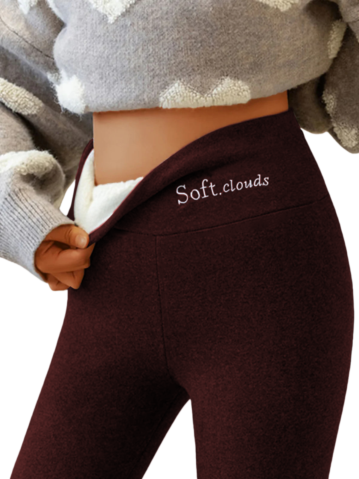 Frauen können von diesen gemütlichen Kaschmir-Leggings einfach nicht genug bekommen-deurabatt