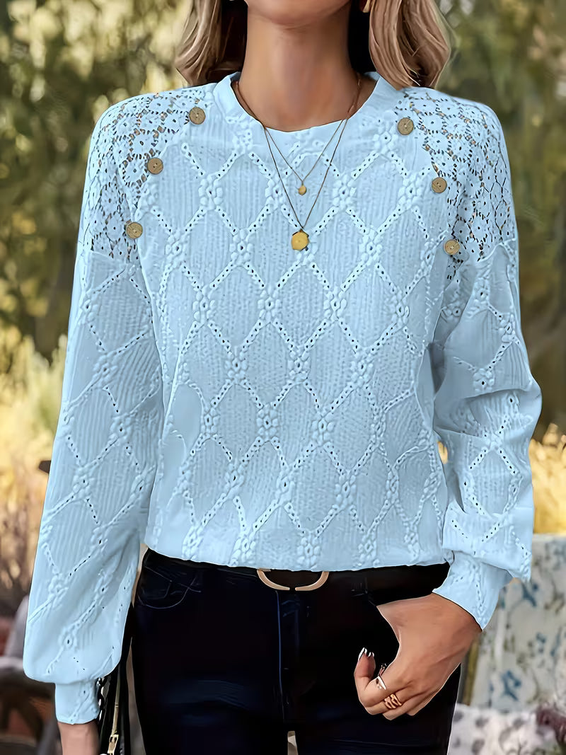 Bluse mit Muster und Langen Ärmeln