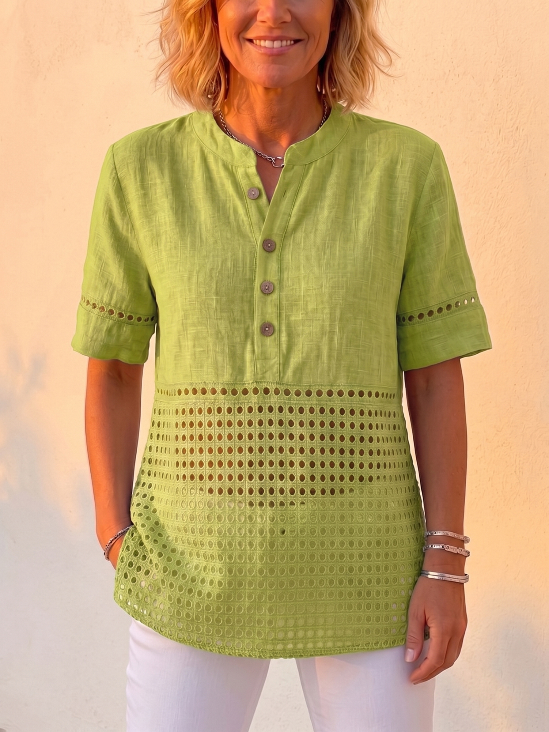 Leinen-Bluse mit Charme: Leicht, kühl, vielseitig-ZierMode