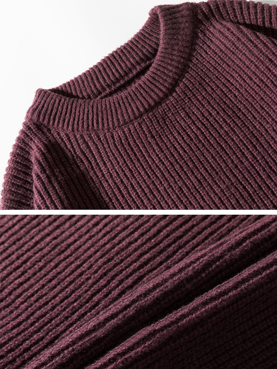 Einfacher und modischer Rundhals-Casual- und bequemer Pullover-deurabatt