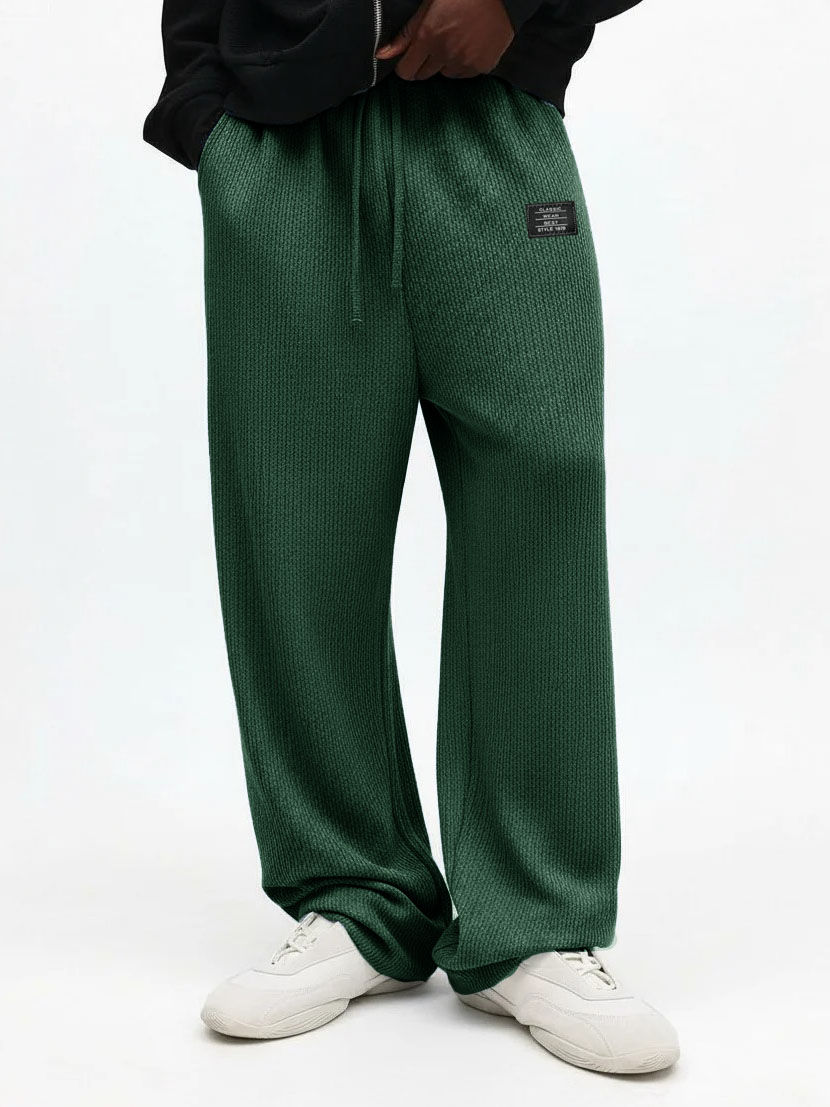 Lässige Herrenhose mit Stickerei und Logo-deurabatt