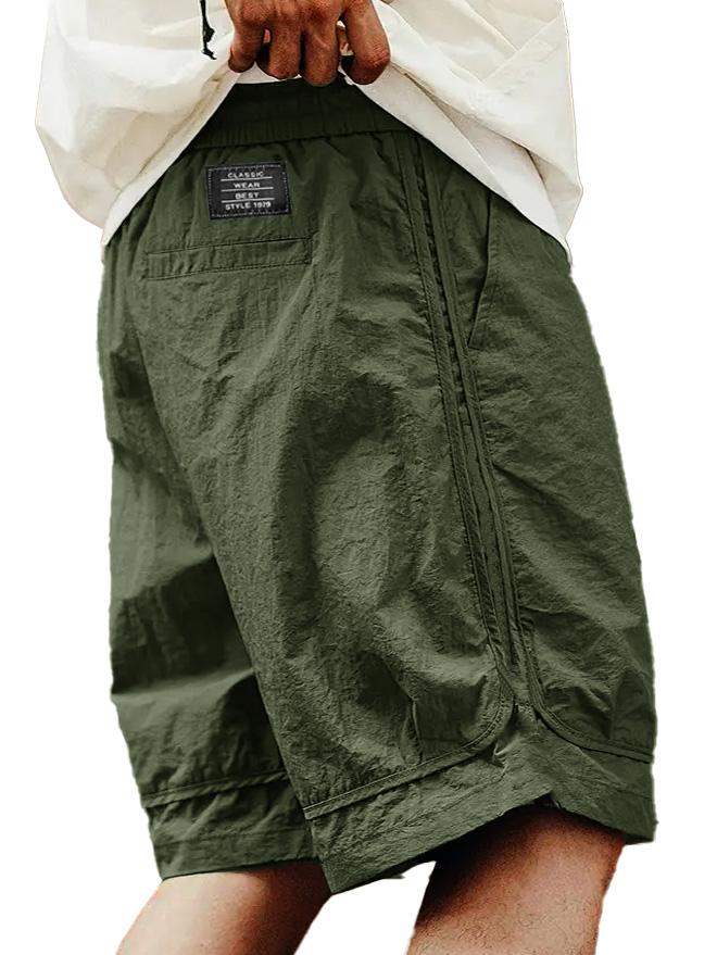 Herrenmode Retro Outdoor Arbeitskleidung Sport Besticktes Logo Taschen Shorts-ZierMode